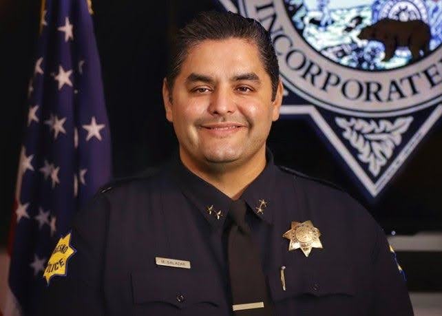 Deputy Chief Mark Salazar with Fresno PAL boxing youth