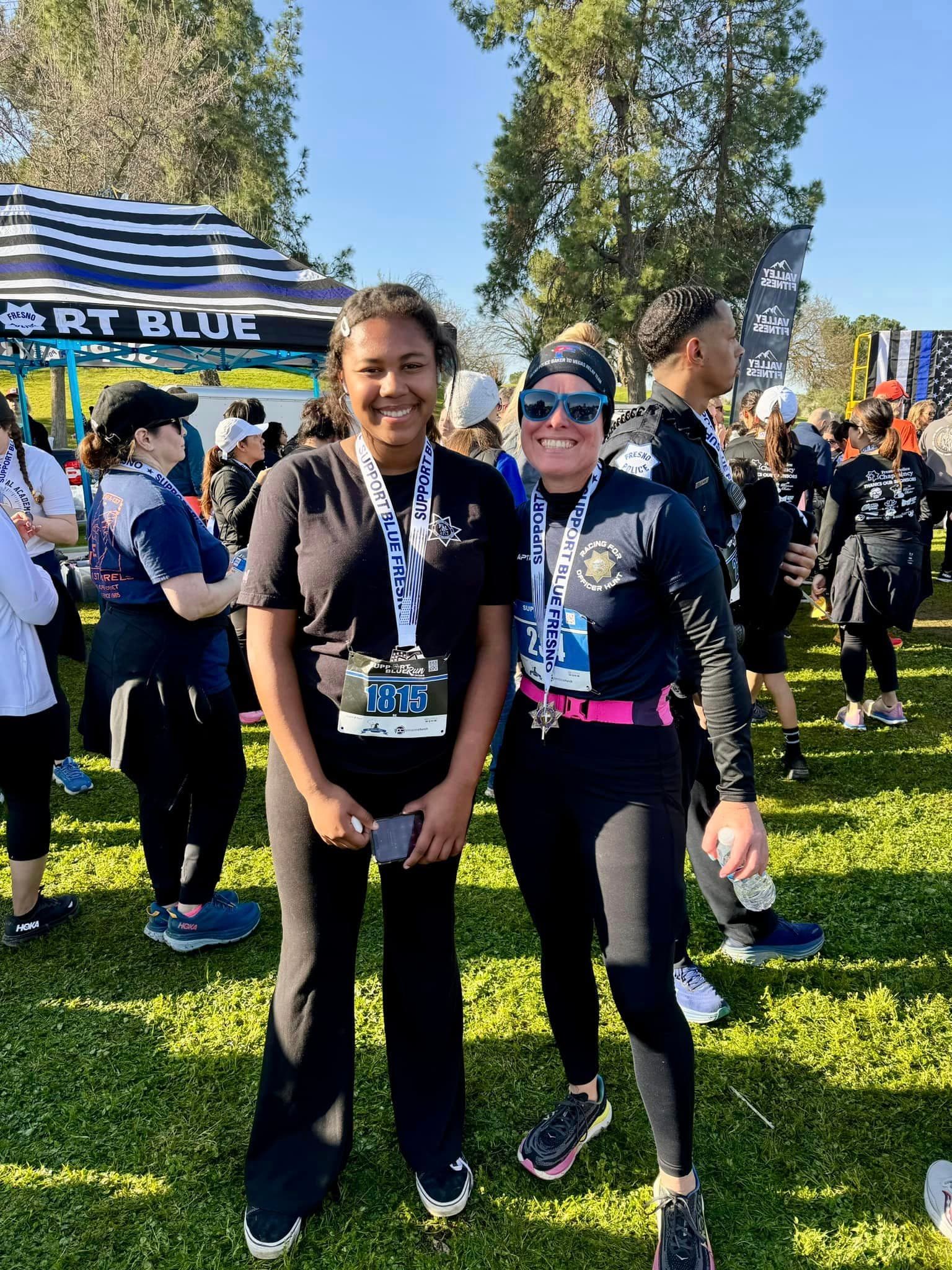 Fresno PAL Run Club members after a race